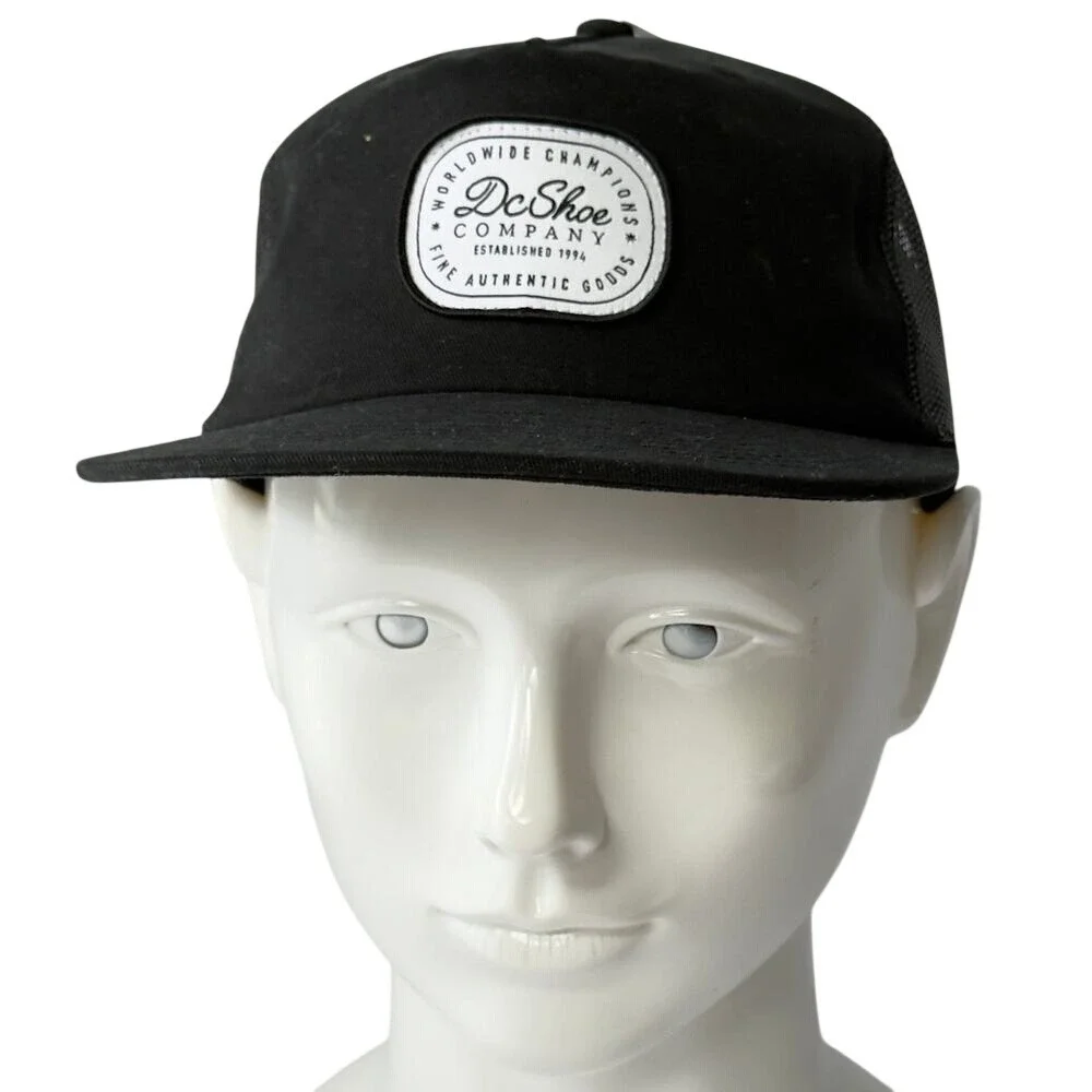 DC Shoes Snapback Hat – Black,‎ Logo, Snapback, Unisex Cap Streetwear